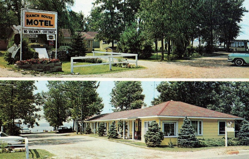 Ranch House Motel - Old Postcard (newer photo)